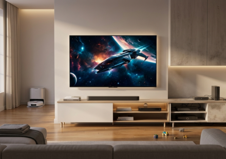 smart home cleaning tips clean smart TV setup modern living room dust free entertainment area